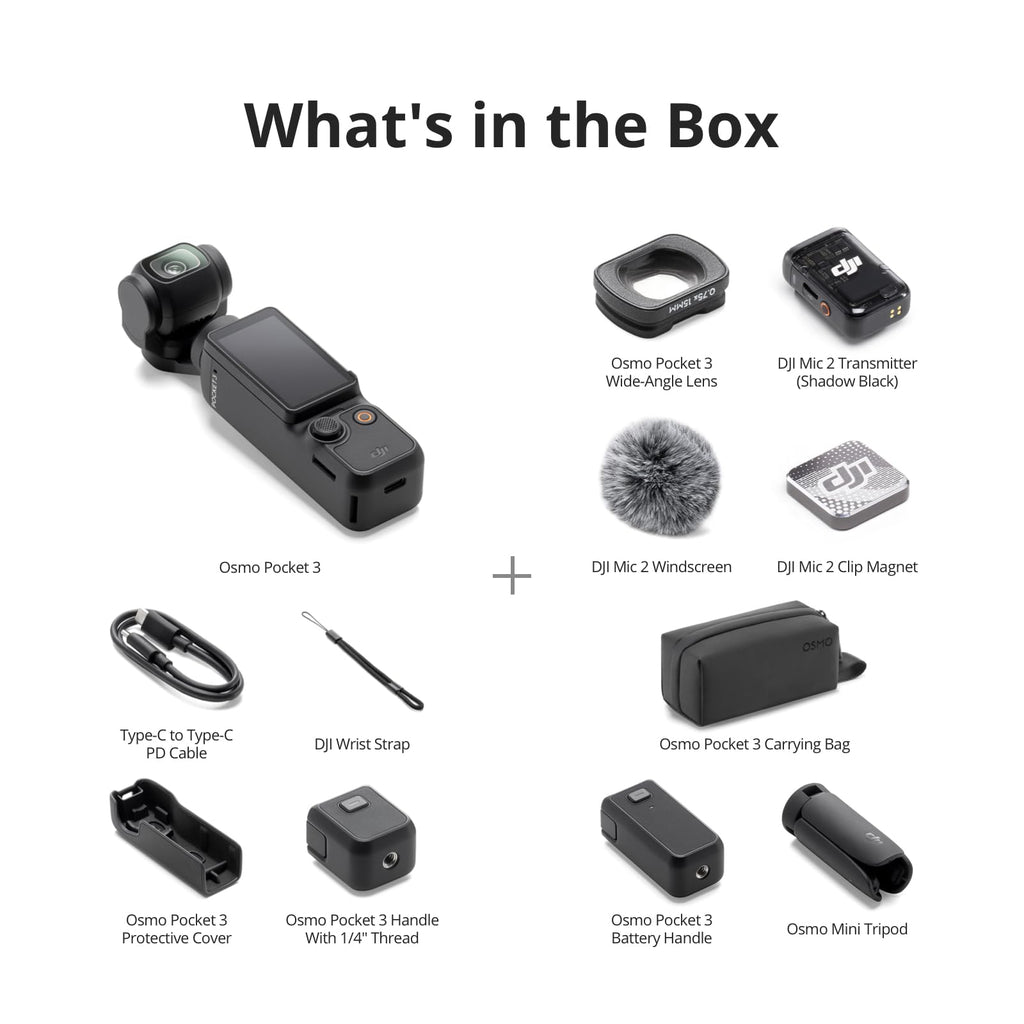 DJI Osmo Pocket 3 Creator Combo, Vlogging Camera With 1'' CMOS & 4K/120fps