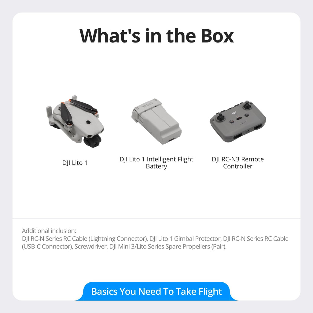 DJI Lito 1, 4K Camera Drone for Beginners, Updated Version of Mini 4K