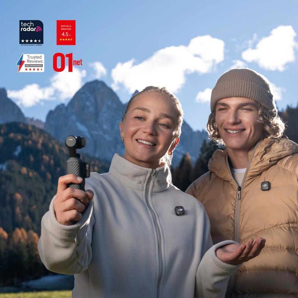 DJI Osmo Pocket 4 Creator Combo, Pocket Gimbal Vlog Camera