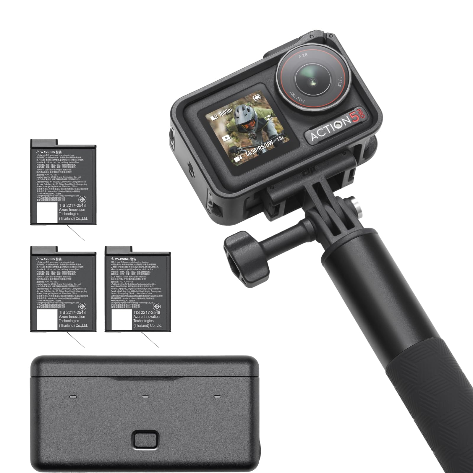 DJI Osmo Action 5 Pro Adventure Combo,4K Action Camera for Travel and Vlog