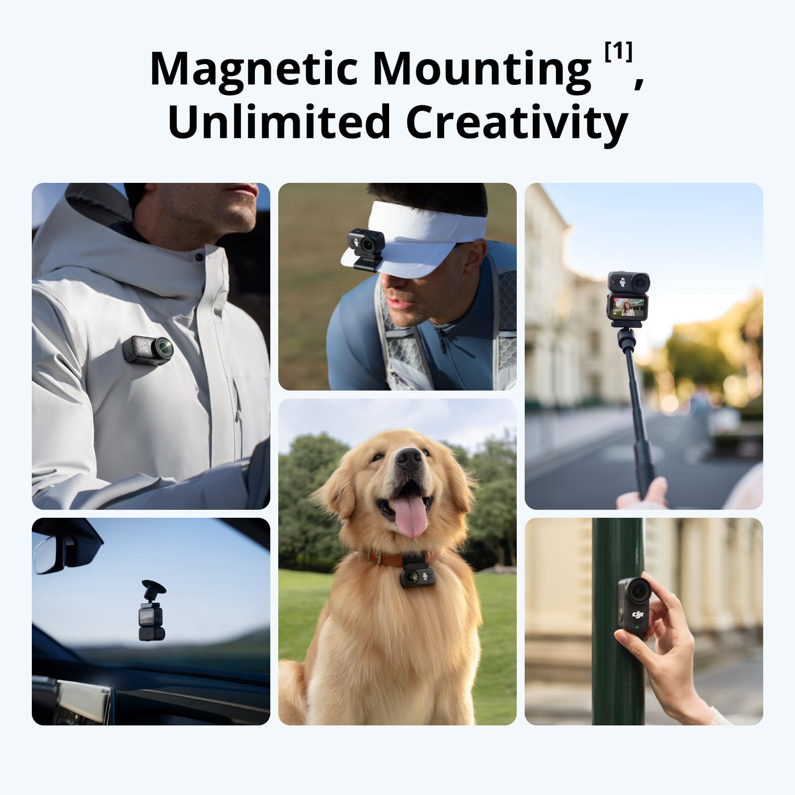 DJI Osmo Nano Standard Combo (128GB), 4K Wearable Camera, 1/1.3″ Sensor