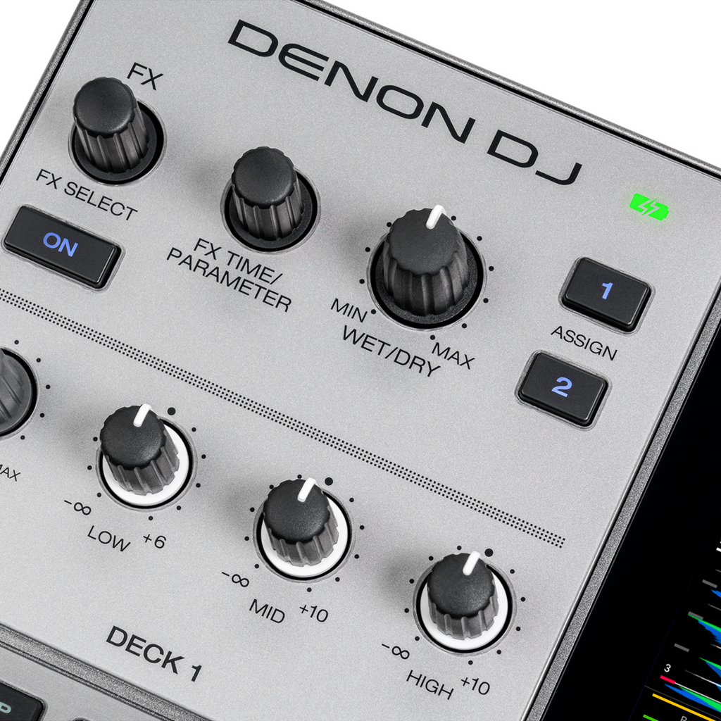 Denon DJ PRIME GO+ Standalone Portable DJ Controller with Streaming